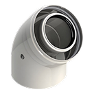 Concentrische bocht 45°