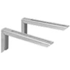 Inox ondersteuning voor stoelconstructie L: 316 mm