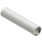 Enkelwandige buis met dichting 50 cm