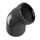 UV-bestendige bocht 45° met EPDM-dichting
